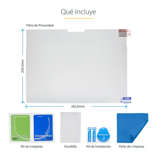 Filtro de Privacidad Táctil de 4 Vías para Orientación Horizontal/Vertical +/-30&deg  Anti Luz Azul (51%) Antirreflejo para Surface Pro 8/9/X de 13 Pulgadas - Imagen 21