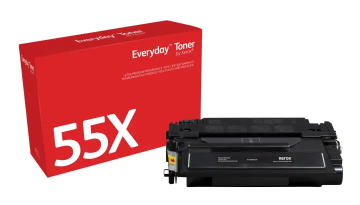 Everyday El tóner Everyday Negro de Xerox es compatible con HP 55X (CE255X), Capacidad alta
