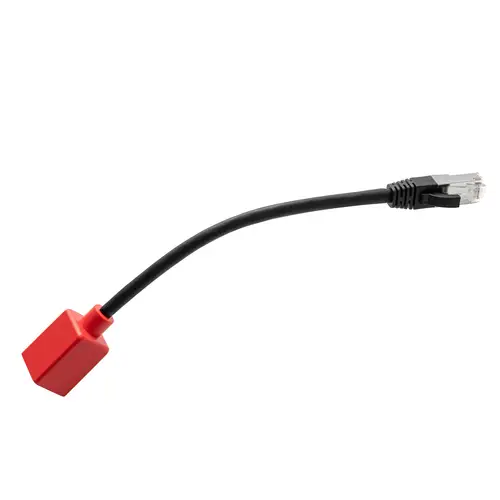 60189 cable de red Negro, Rojo 0,2 m Cat6a - Imagen 2