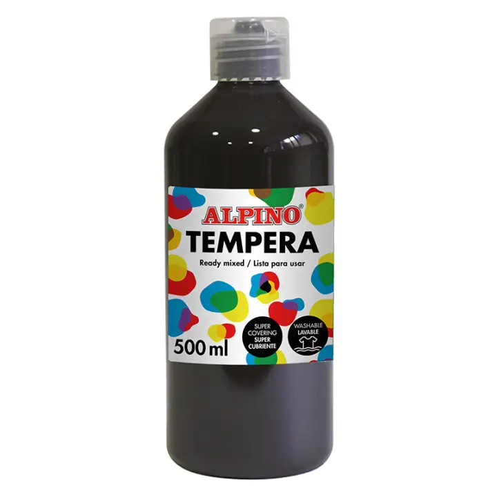 DM010183 tempera 500 ml Botella Negro