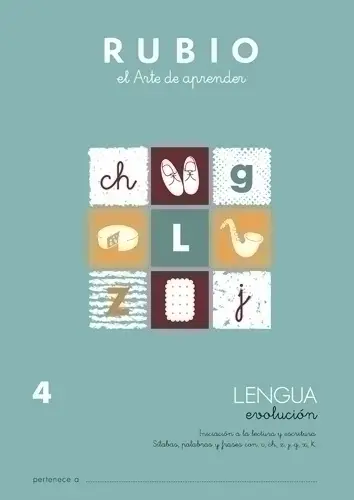 CUADERNO RUBIO A4 LENGUA EVOLUCION 4 - Pack de 10 unidades