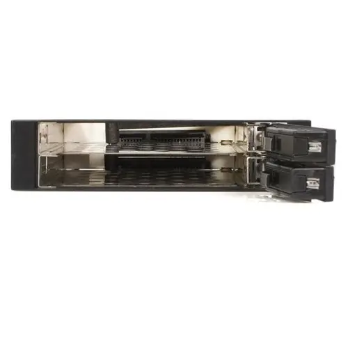 Rack Móvil Backplane de 2 Discos Duros HDD SATA 2,5" Pulgadas sin Bandeja Bahía 3,5" - Imagen 3