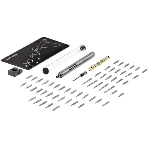 Destornillador Eléctrico con Juego de 55 Puntas de Precisión - Mini Destornillador Portátil a Pilas para Reparación de Ordenadores, Tablets y Móviles - Inalámbrico - Imagen 7