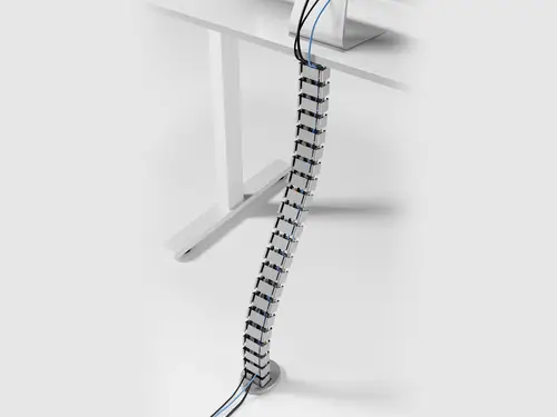 650860 organizador de cables Escritorio Pasacables Gris 1 pieza(s) - Imagen 6
