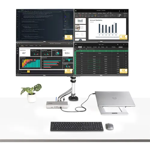 Docking Station Multipantalla Thunderbolt 4 - Dock para Dos, Tres o 4 Monitores - 2x HDMI/2x DP - Hub Ladrón 7x USB - Ethernet de 2,5Gbps - PD 98W - Imagen 6