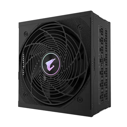 AORUS ELITE P1000W ICE Fuente de Alimentación - PCIe 5.0, 80 PLUS Platinum, Diseño completamente modular, Ventilador de 120 mm, Compatible con ATX 3.0, Enchufe UE - Imagen 2