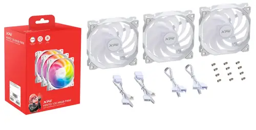 VENTO 120 ARGB PWM Carcasa del ordenador Ventilador 12 cm Blanco 3 pieza(s) - Imagen 1