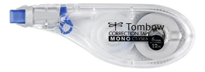 MONO corrección de películo/cinta 12 m Azul, Transparente, Blan..