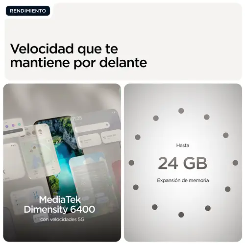 moto g77 17,3 cm (6.8") Ranura híbrida Dual SIM Android 16.0 5G USB Tipo C 8 GB 512 GB 5200 mAh Negro - Imagen 10