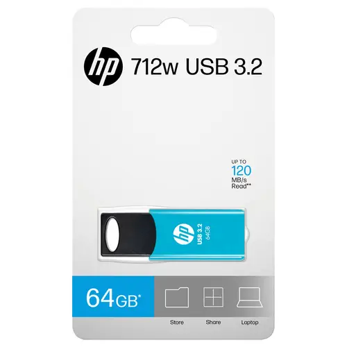 712w unidad flash USB 64 GB USB tipo A 3.2 Gen 1 (3.1 Gen 1) Azul - Imagen 5