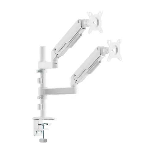 Soporte de Mesa Eco Contrapeso Giratorio e Inclinable para Monitor/TV 9kg (3 PIVOTES, 2 BRAZOS) de 17-32, Blanco - Imagen 3
