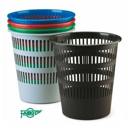 FAIBO PAPELERA DE PLÁSTICO EN POLIPROPILENO 12 L REJILLA 295X275 MM SURTIDOS SERIE 307 -10U- - Imagen 1