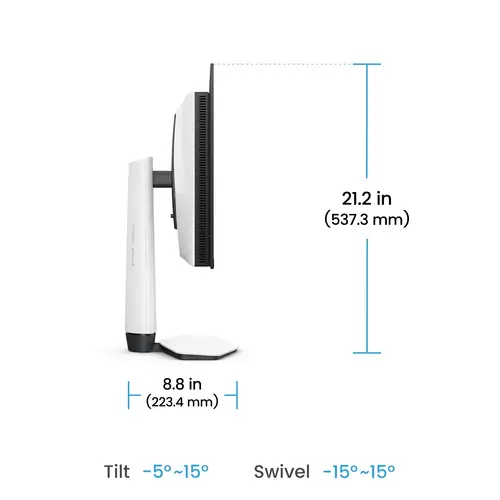 EX271UZ pantalla para PC 67,3 cm (26.5") 3840 x 2160 Pixeles 4K Ultra HD OLED Negro, Blanco - Imagen 8