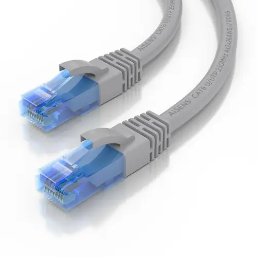 Cable De Red Latiguillo RJ45 Cat.6 UTP AWG26 CCA, Gris, 25 cm - Imagen 3