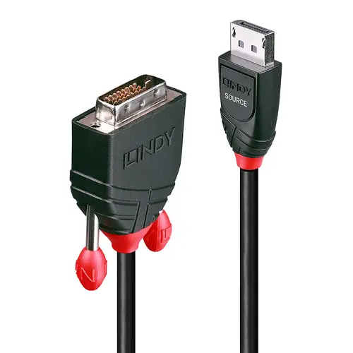 41491 adaptador de cable de vídeo 2 m DisplayPort DVI-D Negro - Imagen 1