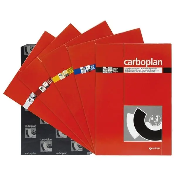 GRAFOPLAS PAPEL CARBON PACK 10H CARBOPLAN AZUL