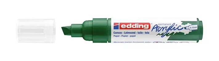 5000 Acrylic Marker Broad marcador permanente Punta de cincel Verde 1 pieza(s)