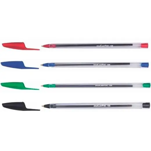 MOLIN BOLÍGRAFO BASIC CRISTAL BALL POINT PEN ROJO - Pack de 50 unidades