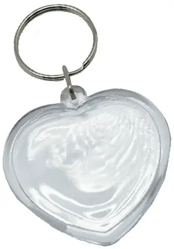 LLAVEROS CORAZON NIEF.PLASTICO CRISTAL 4