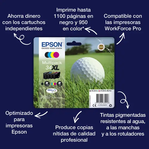 Golf ball Tinta magenta 34 DURABrite Ultra Pelota de golf - Imagen 3