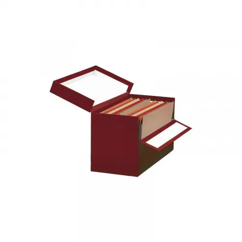 CAJA TRANSFERENCIA FOLIO DOBLE LOMO CARTON FORRADO EN GELTEX (39X..