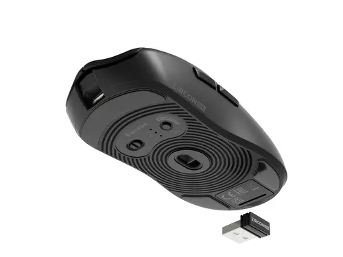 Zircon 500 ratón Juego mano derecha RF Wireless + Bluetooth + USB Type-C Óptico 10000 DPI - Imagen 2