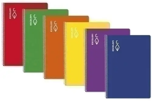 BLOCK ESCOLOFI Fº 50h CD.4 70g AZUL - Pack de 5 unidades