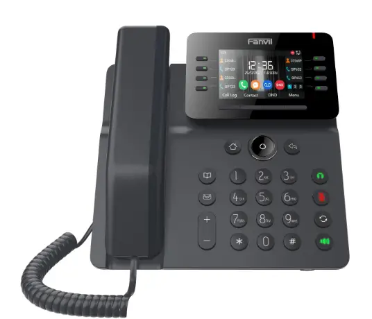 V64 teléfono IP Negro 12 líneas LCD Wifi