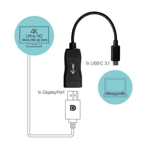 USB-C Display Port Adapter 4K/60 Hz - Imagen 2