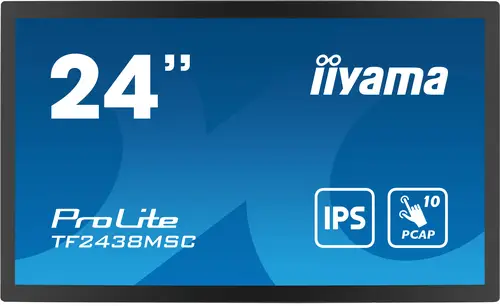 TF2438MSC-B1 pantalla de señalización Pizarra de caballete digital 61 cm (24") LED 600 cd / m² Full HD Negro Pantalla táctil - Imagen 1