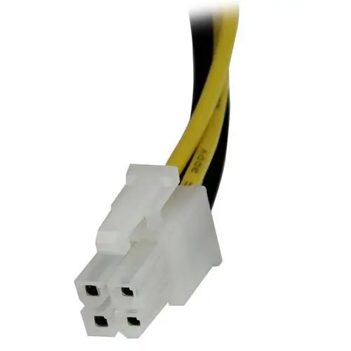 Cable 20cm Extensión Alargador Alimentación Corriente Placa Base ATX12V 4 Pines P4 - Macho a Hembra - Imagen 3