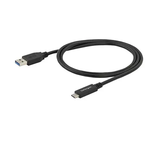 Cable de Carga y Sincronización USB-A a USB-C de 1m - Cable USB de 5Gbps - Cable de Datos USB-A a USB Tipo C - M/M - Negro - Imagen 5