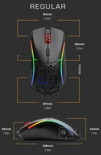 Model D ratón Juego mano derecha USB tipo A Óptico 12000 DPI - Imagen 9