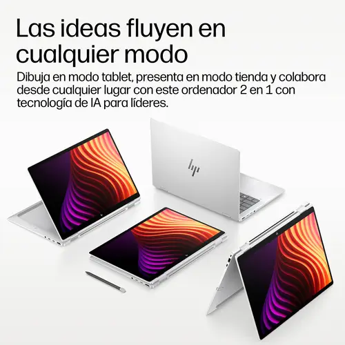EliteBook X Flip G2i 14 inch Notebook Next Gen AI PC Wolf Pro Security Edition Copilot+ PC Intel Core Ultra 5 325 Híbrido (2-en-1) 35,6 cm (14") Pantalla táctil WUXGA 32 GB LPDDR5x-SDRAM 512 GB SSD Wi-Fi 7 (802.11be) Windows 11 Pro Plata - Imagen 7