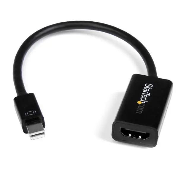 Conversor de Vídeo Mini DisplayPort a HDMI con Audio  Adaptador Activo MDP 1.2 para MacBook Pro  4K 30Hz - Negro
