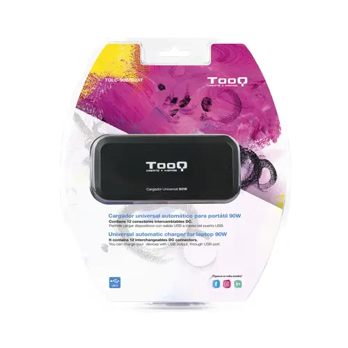 TQLC-90BS02AT adaptador e inversor de corriente Interior 90 W Negro - Imagen 6