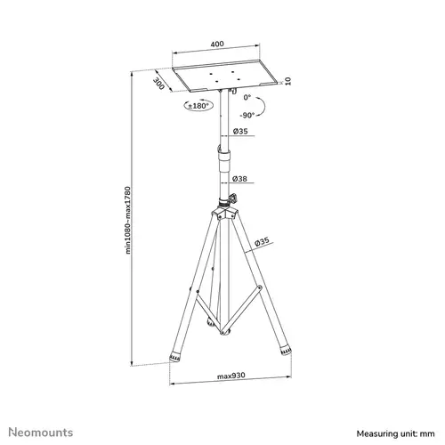 NS-FS200BLACK Soporte de suelo 10-32" - Imagen 3
