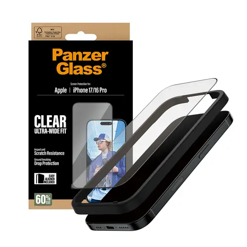 PanzerGlass Screen Protector iPhone 16Pro-17 - Imagen 5