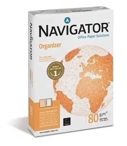 PAPEL A4 NAVIGATOR  80g 500h 4 TALAD.ORG