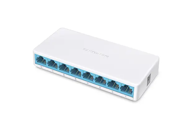 MS108 switch No administrado Fast Ethernet (10/100) Blanco