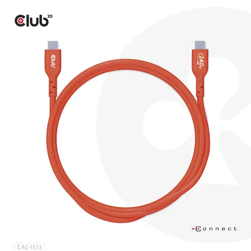 Cable certificado USB2 tipo C bidireccional USB-IF Datos 480 Mb, PD 240 W (48 V/5 A) EPR M/M 3 m/9,84 pies - Imagen 5