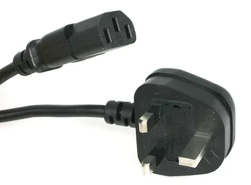 Cable de 1m (3 pies) de Alimentación de Ordenador para el Reino Unido UK, BS1363 a C13, 18AWG, 10A 250V, Cable Inglés de Corriente de Repuesto, Cable de Alimentación de TV - Imagen 4