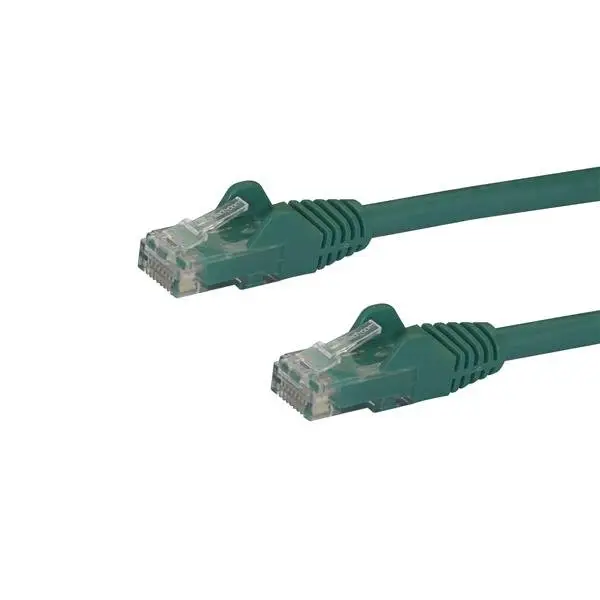 Cable de 1m Verde de Red Gigabit Cat6 Ethernet RJ45 sin Enganche - Snagless