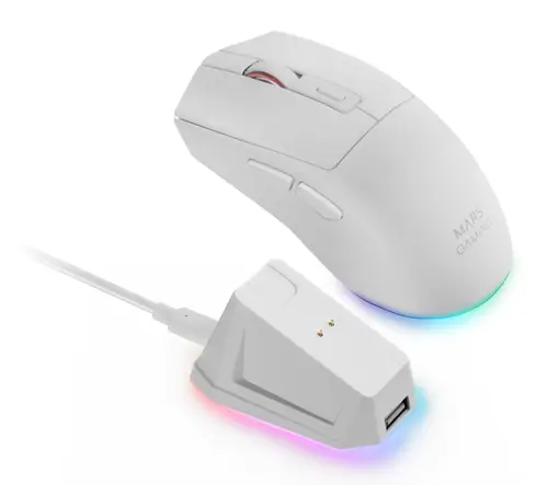 MM-T3W ratón Juego mano derecha RF Wireless + Bluetooth + USB Type-A Óptico 14400 DPI - Imagen 5