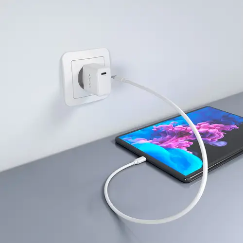 Cargador GaN USB-C PD3.0 1xUSB-C 20W, Blanco - Imagen 5