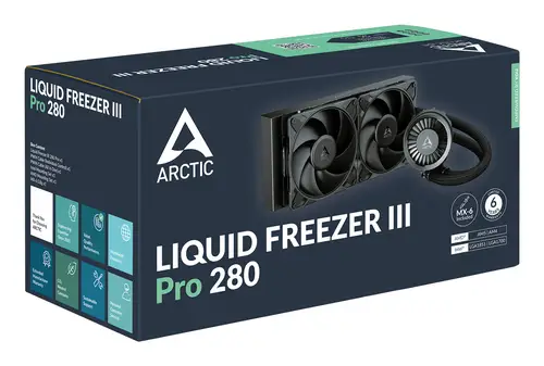 Liquid Freezer III Pro 280 Procesador Sistema de refrigeración líquida todo en uno 12 cm Negro 1 pieza(s) - Imagen 6