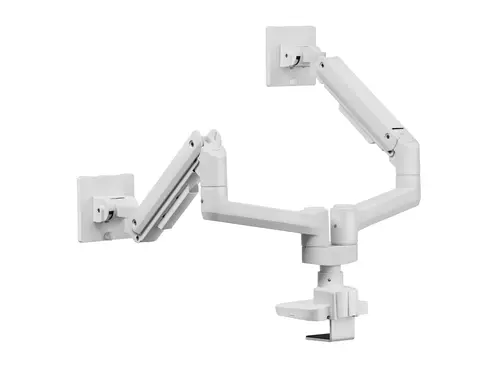 Soporte de escritorio para monitor doble de 17«-35», blanco - Imagen 3