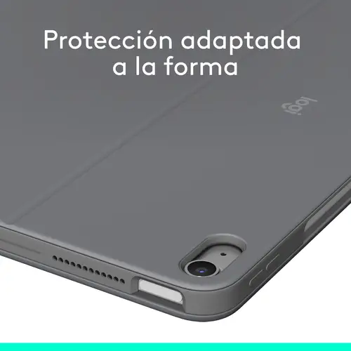 Combo Touch, Funda con Teclado, iPad Air 13 Pulgadas (M2)(2024) - Teclado retroiluminado extraíble con Soporte abatible, Escritura cómoda, Modo Multiuso, Disposición QWERTY Español - Gris - Imagen 5