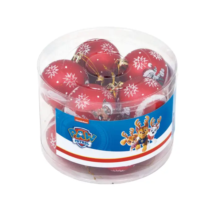 PW14026 adorno navideño Bola de adorno para árbol de navidad Polietileno Multicolor, Rojo 10 pieza(s) - Imagen 1