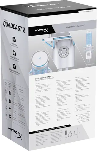 QuadCast 2 - Micrófono USB (Frost) - Imagen 12